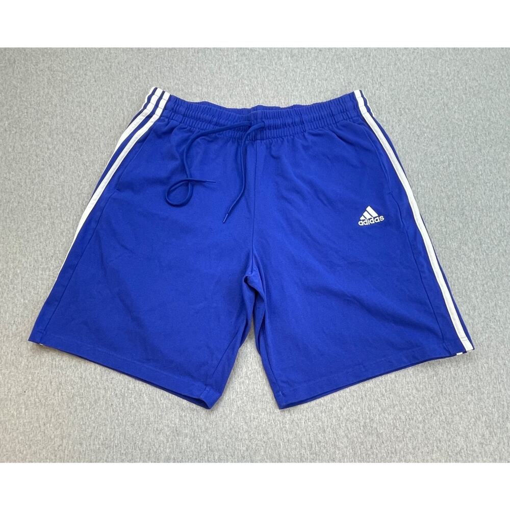 Nike Shorts Mens XL Blue Cotton Blend Drawstring Elastic Waist 10" Inseam